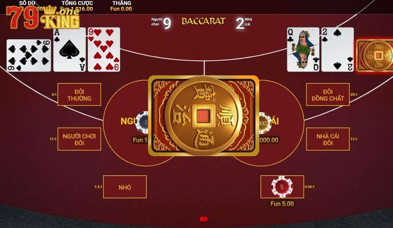 Baccarat trực tuyến - Kinh nghiệm thắng cùng 79King